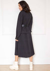 Jovonna Zanzibar Pleated Skirt Midi Dress, Black