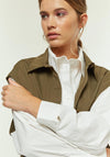 Jovonna Lillian 2 in 1 Shirt & Jacket, Khaki Multi