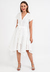 Jovonna Foro Embroidered Midi Dress, White