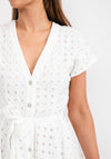 Jovonna Foro Embroidered Midi Dress, White