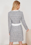 Jovonna Francy Tweed Mini Dress, Blue Multi