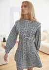 Jovonna Gracen Ditsy Floral Mini Dress, Blue Multi