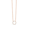 Absolute Circle Drop Pendant Necklace, Rose Gold