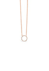 Absolute Circle Drop Pendant Necklace, Rose Gold