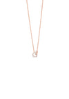 Absolute Crystal Duo Necklace, Rose Gold