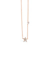 Absolute Crystal Star Necklace, Rose Gold