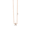 Absolute Crystal Star Necklace, Rose Gold