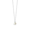Absolute Pearl Drop Stud Necklace, White