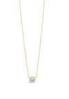 Absolute Gold Diamante Round Pendant Necklace, JP236GL