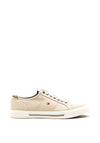 Tommy Hilfiger Core Corporate Canvas Trainers, Classic Beige