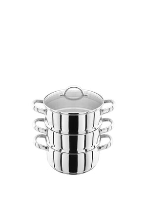 Judge 3 Tier Steamer with Glass Lid, 20cm