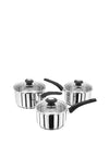 Judge Essentials 3 Piece Saucepan Set