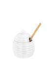 Judge Table Essentials Porcelain Honey Dizzle Pot, White