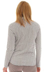 Just White Dotted Pattern Blouse, Blue Multi