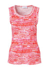 Just White Printed Jersey Twinset, Coral