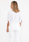Just White Multi Print Torso Shirt, White Multi