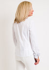 Just White Stretch Sides Shirt, White Multi