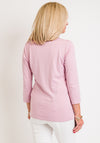 Just White Graphic Print T-Shirt, Pink