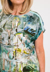 Just White Jungle Print T-Shirt, Green Multi