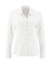 Just White Embroidered Torso Shirt, White