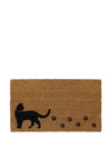 JVL Coir Cat Doormat, 40x70cm