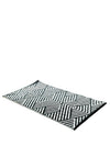 JVL linear Design Outdoor Rug, Black & White