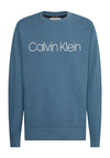 Calvin Klein Cotton Logo Crew Neck Sweater, Stellar