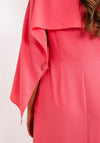 Kameya Draped Sleeve Maxi Dress, Pink