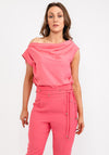 Kameya Draped Top, Pink