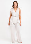 Kameya Sleeveless Wrap Top, Stone