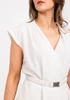 Kameya Sleeveless Wrap Top, Stone
