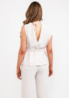 Kameya Sleeveless Wrap Top, Stone