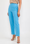 Kameya High Waist Slim Trousers, Blue