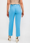 Kameya High Waist Slim Trousers, Blue