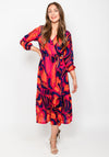 Kate & Pippa Boho Swirl Maxi Dress, Pink & Purple
