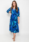 Kate & Pippa Boho Swirl Maxi Dress, Blue & Royal
