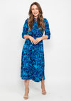 Kate & Pippa Capri Shirt Midi Dress, Blue & Royal