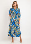 Kate & Pippa Luca Missoni Pattern Maxi Shirt Dress, Blue Multi