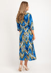 Kate & Pippa Luca Missoni Pattern Maxi Shirt Dress, Blue Multi
