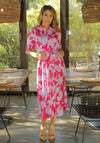 Kate & Pippa Capri Floral A Line Maxi Dress, Pink Multi