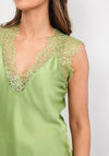 Kate & Pippa Lauren Vest Top, Green
