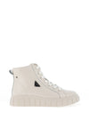 Kate Appleby Langfield Patent High Top Trainers, Cream