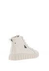 Kate Appleby Langfield Patent High Top Trainers, Cream