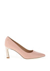 Kate Appleby Bamburgh Shimmer Spot Print Heeled Shoe, Blush Zig