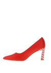 Kate Appleby Bamburgh Shimmer Spot Print Heeled Shoe, Swiss Red Zig