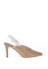 Kate Appleby Moonwise Shimmer Spot Print Heeled Shoe, Mushroom