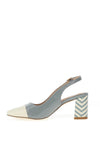 Kate Appleby Ystrad Patent Heeled Shoe, Heron Zig