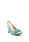 Kate Appleby Fylde Patent Chain Heeled Shoes, Blue