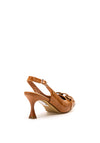 Kate Appleby Fylde Patent Chain Heeled Shoes, Fudge Brown