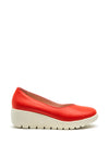 Kate Appleby Hove Chunky Sole Wedge Shoe, Red